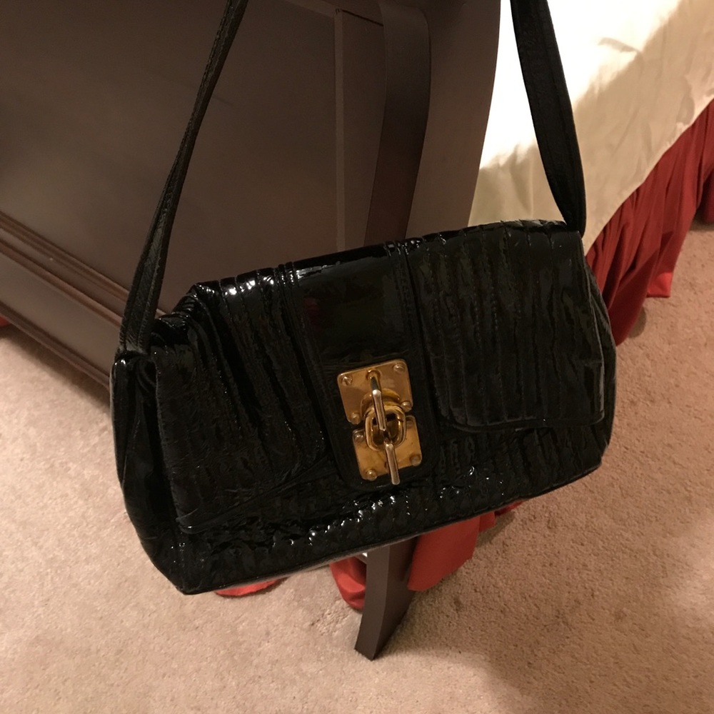 Treesje Patent Leather Shoulder Bag